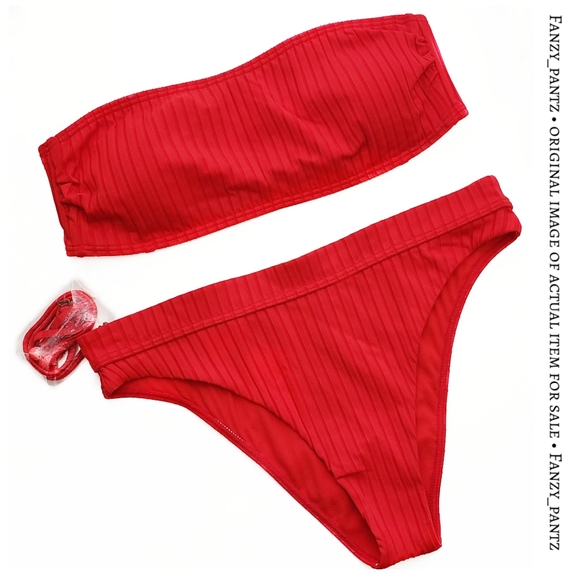 Billabong Sunny Rib High Waist Bikini Bottom red - Picture 7 of 8